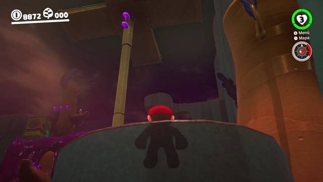 Super Mario Odyssey - Reino Perdido - Monedas moradas Zona inferior izquierda - Monedas moradas 12 13