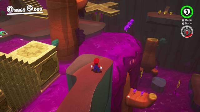 Super Mario Odyssey - Reino Perdido - Monedas moradas Zona del lago venenoso - Monedas moradas 29 33
