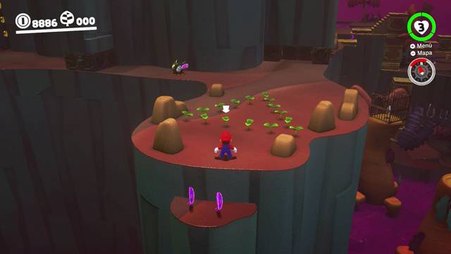 Super Mario Odyssey - Reino Perdido - Monedas moradas Camino de la montaña - Monedas moradas 42 43
