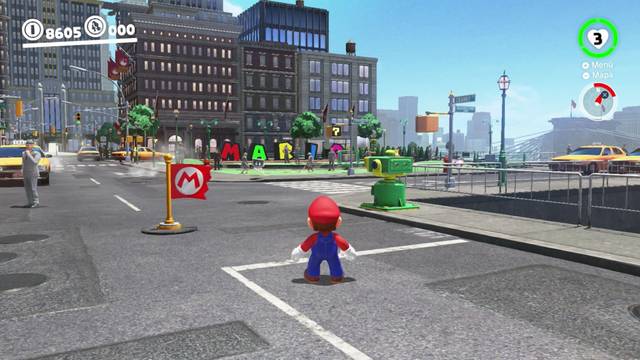 Super Mario Odyssey - Reino Urbano - Energiluna 59 - Mirador