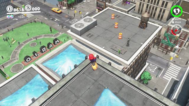 Super Mario Odyssey - Reino Urbano - Energiluna 60 - Aparcamiento