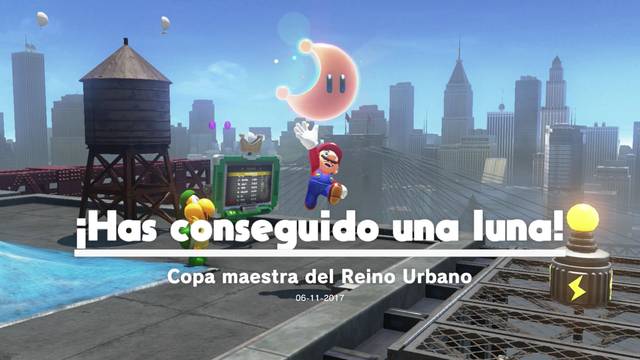 Super Mario Odyssey - Reino Urbano - Energilunas 61 y 74 - Energiluna 74