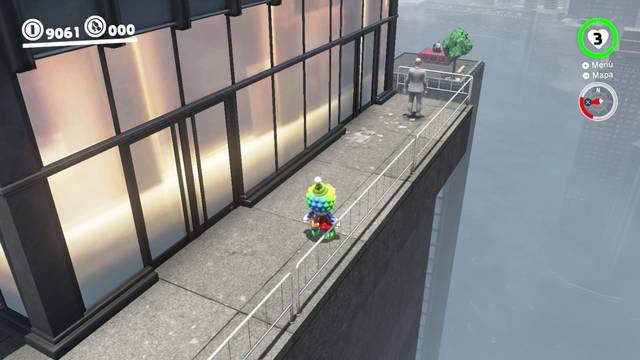 Super Mario Odyssey - Reino Urbano - Energiluna 56 - Hombre triste