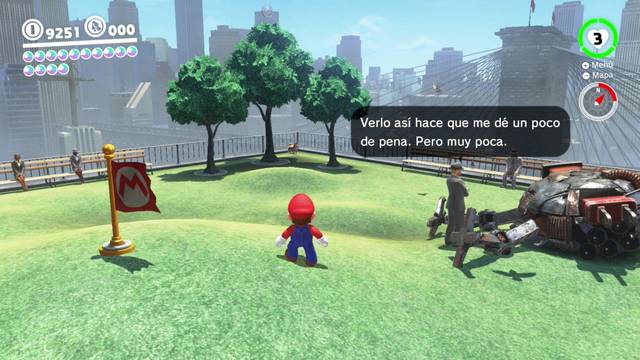 Super Mario Odyssey - Reino Urbano - Energilunas 70 y 72 - Perro