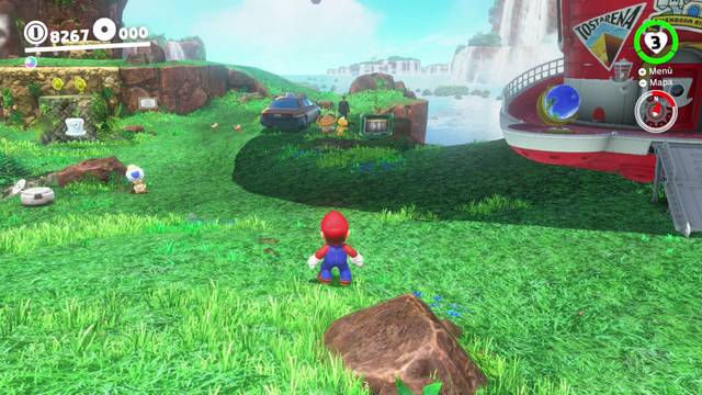 Super Mario Odyssey - Reino Cataratas - Energiluna 19 - Taxista