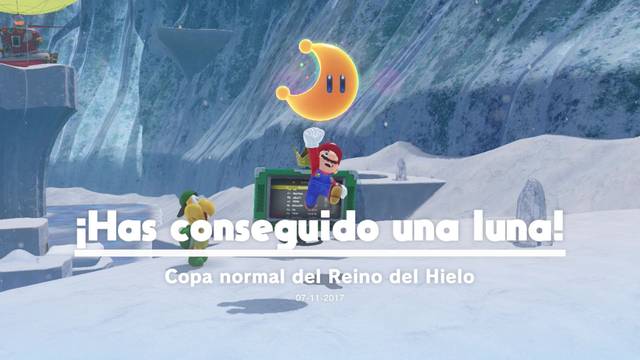 Super Mario Odyssey - Reino del Hielo - Energilunas 35 y 51 - Energiluna 35