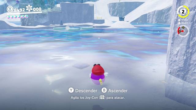 Super Mario Odyssey - Reino del Hielo - Energiluna 47 - Botón