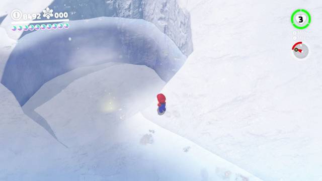 Super Mario Odyssey - Reino del Hielo - Energiluna 44 - Luz extraña