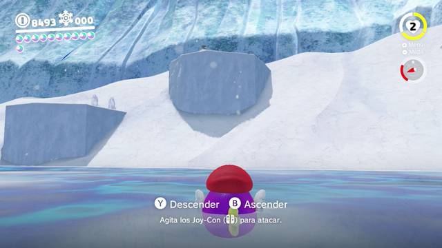Super Mario Odyssey - Reino del Hielo - Energiluna 49 - Cheep Cheep