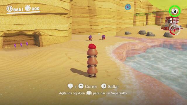 Super Mario Odyssey - Reino Ribereño - Monedas moradas - Costa sureste - Monedas moradas 1 3