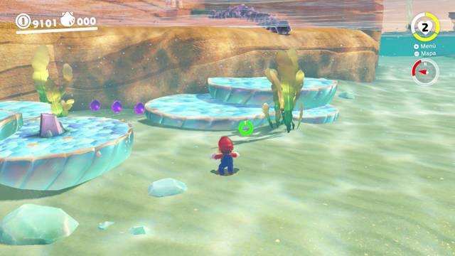 Super Mario Odyssey - Reino Ribereño - Monedas moradas - Costa sureste - Monedas moradas 16 18