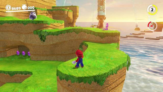 Super Mario Odyssey - Reino Ribereño - Monedas moradas - Costa sureste - Monedas moradas 19 21
