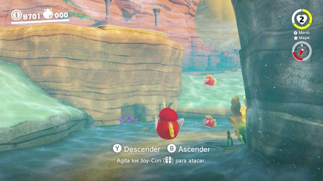 Super Mario Odyssey - Reino Ribereño - Monedas moradas - Costa sureste - Monedas moradas 22 24