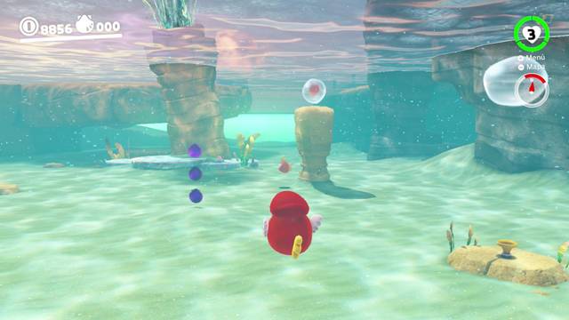 Super Mario Odyssey - Reino Ribereño - Monedas moradas - Zona este - Monedas moradas 43 45