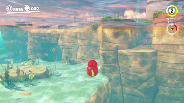 Super Mario Odyssey - Reino Ribereño - Monedas moradas - Zona del faro - Monedas moradas 68 70