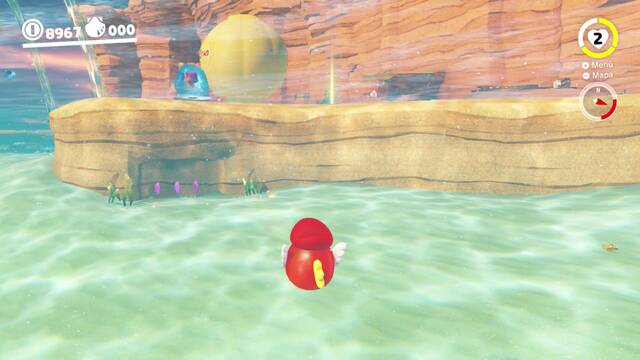 Super Mario Odyssey - Reino Ribereño - Monedas moradas - Costa sureste - Monedas moradas 77 79