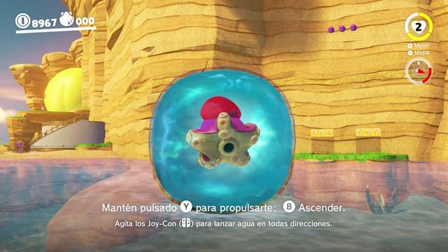 Super Mario Odyssey - Reino Ribereño - Monedas moradas - Costa sureste - Monedas moradas 86 88