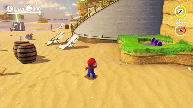 Super Mario Odyssey - Reino Ribereño - Monedas moradas - Costa sureste - Monedas moradas 89 91