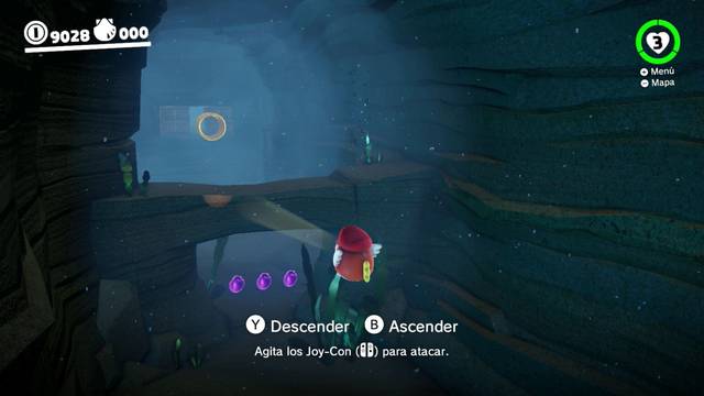 Super Mario Odyssey - Reino Ribereño - Monedas moradas - Túnel del faro - Monedas moradas 95 97