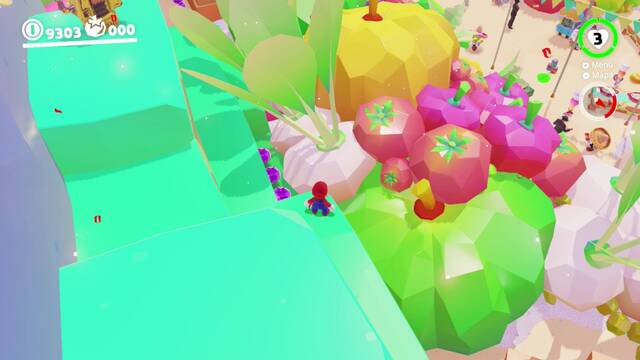 Super Mario Odyssey - Reino de los fogones - Monedas moradas - Zona del poblado - Monedas moradas 25 27