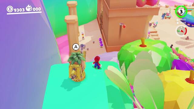 Super Mario Odyssey - Reino de los fogones - Monedas moradas - Zona del poblado - Monedas moradas 28 30