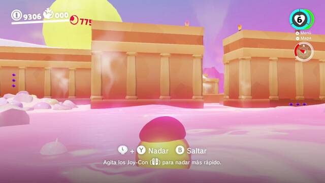Super Mario Odyssey - Reino de los fogones - Monedas moradas - Zona inicial - Monedas moradas 10 15