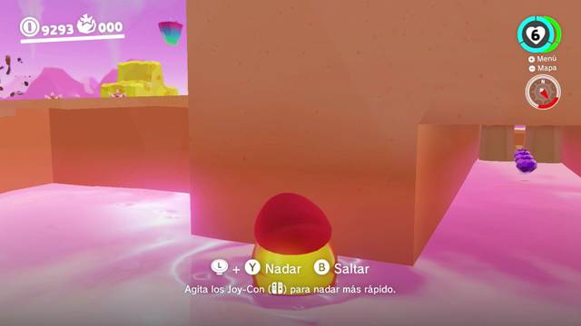Super Mario Odyssey - Reino de los fogones - Monedas moradas - Zona este del poblado - Monedas moradas 47 49