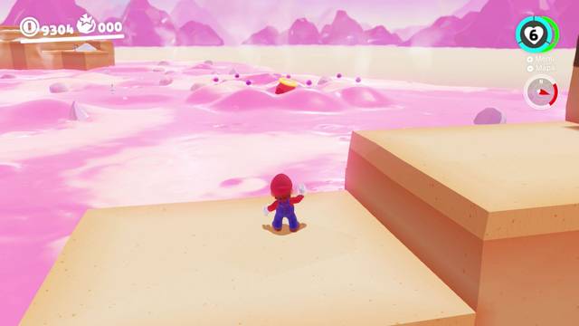 Super Mario Odyssey - Reino de los fogones - Monedas moradas - Zona este del poblado - Monedas moradas 61 67