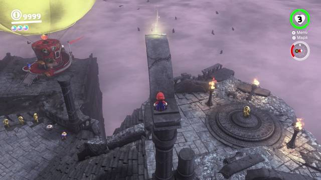 Super Mario Odyssey - Reino de las Ruinas - Energiluna 7 - Luz extraña