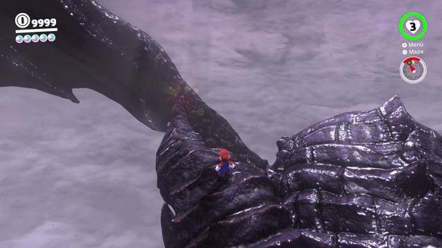 Super Mario Odyssey - Reino de las Ruinas - Energiluna 6 - Extraña luz