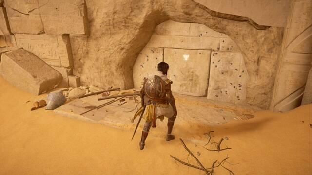 Assassin Creed Origins - Prólogo - Muro escarabajos