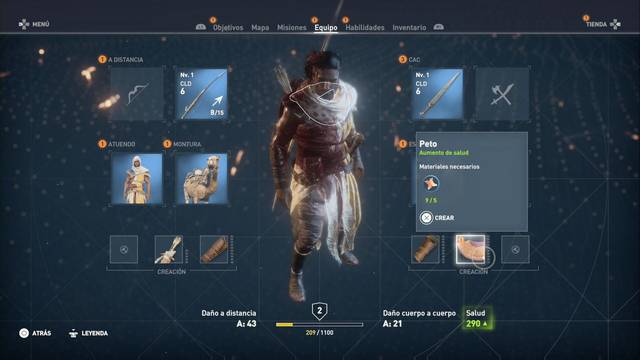 Assassin Creed Origins - Misiones secundarias - Equpate - Peto
