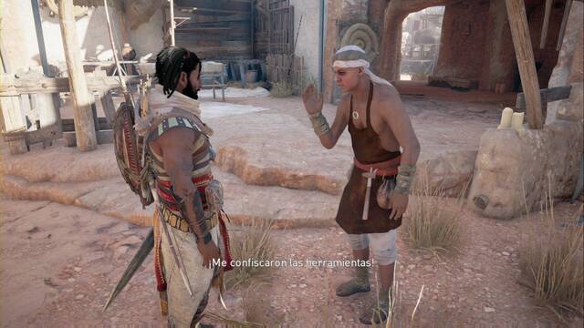 Assassin Creed Origins - Misiones secundarias - A golpe de yunque - Conversacin