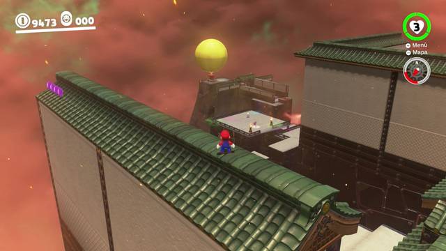 Super Mario Odyssey - Reino de Bowser - Monedas moradas - Tercer patio (parte trasera) - Monedas moradas 13 16