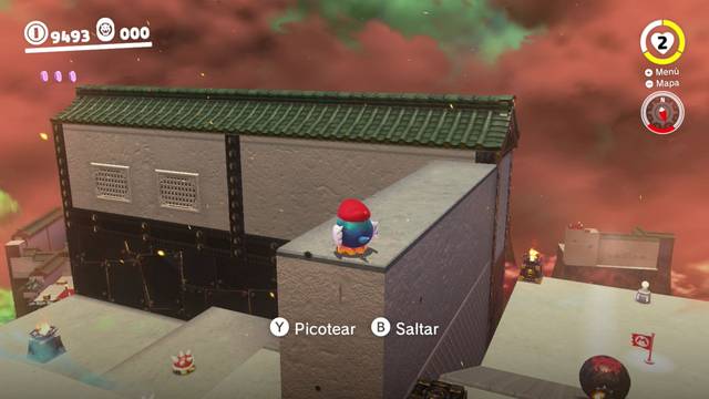 Super Mario Odyssey - Reino de Bowser - Monedas moradas - Segundo patio - Monedas moradas 20 22