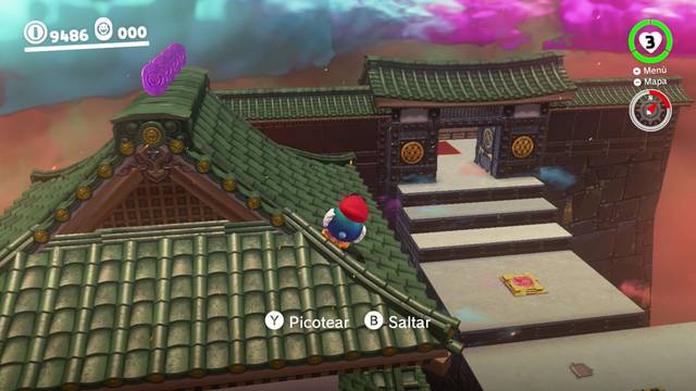 Super Mario Odyssey - Reino de Bowser - Monedas moradas - Segundo patio - Monedas moradas 29 32