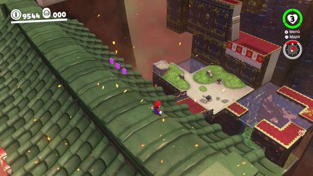 Super Mario Odyssey - Reino de Bowser - Monedas moradas - Patio principal - Monedas moradas 49 51