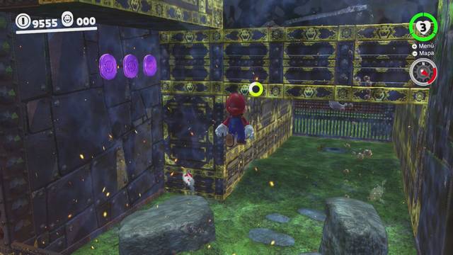 Super Mario Odyssey - Reino de Bowser - Monedas moradas - Patio principal - Monedas moradas 55 57