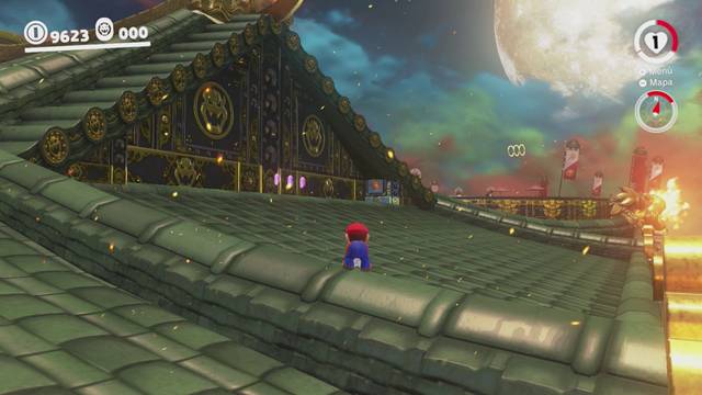 Super Mario Odyssey - Reino de Bowser - Monedas moradas - Tejado - Monedas moradas 92 94