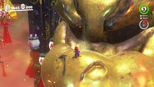 Super Mario Odyssey - Reino de Bowser - Monedas moradas - Tejado - Monedas moradas 95 97