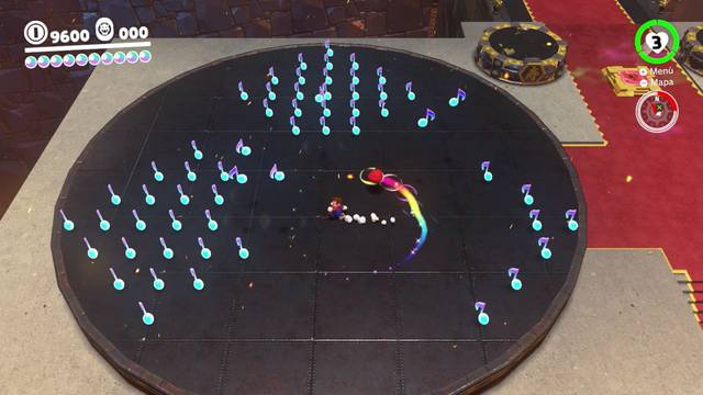 Super Mario Odyssey - Reino de Bowser - Energiluna 55 - Notas musicales