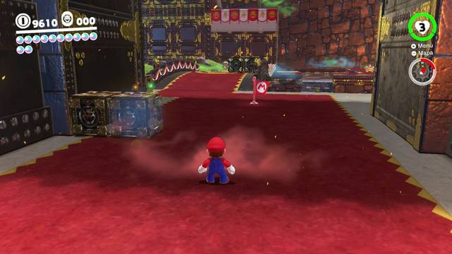 Super Mario Odyssey - Reino de Bowser - Energiluna 49 - Caja con luz extraña