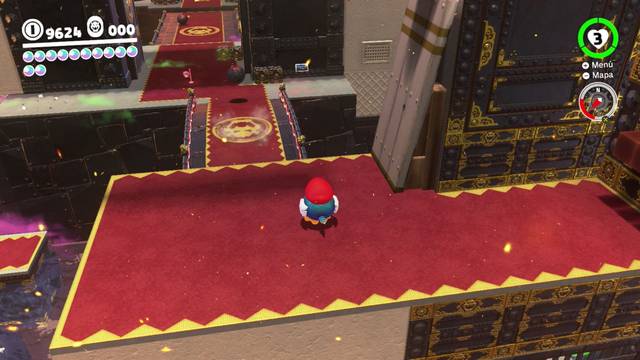 Super Mario Odyssey - Reino de Bowser - Energiluna 49 - Golpear bola explosiva