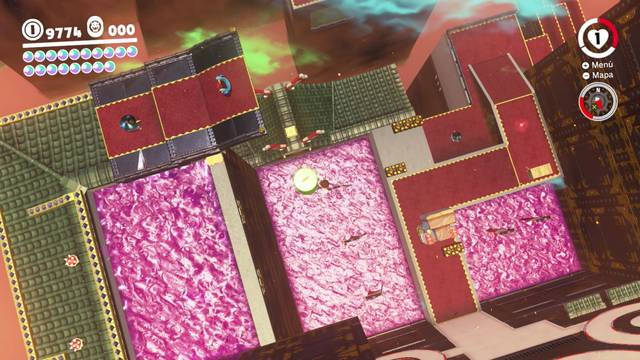 Super Mario Odyssey - Reino de Bowser - Energiluna 53 - Bloque con llave