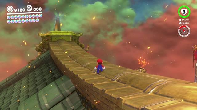 Super Mario Odyssey - Reino de Bowser - Energiluna 48 - Cuerno con luz extraña