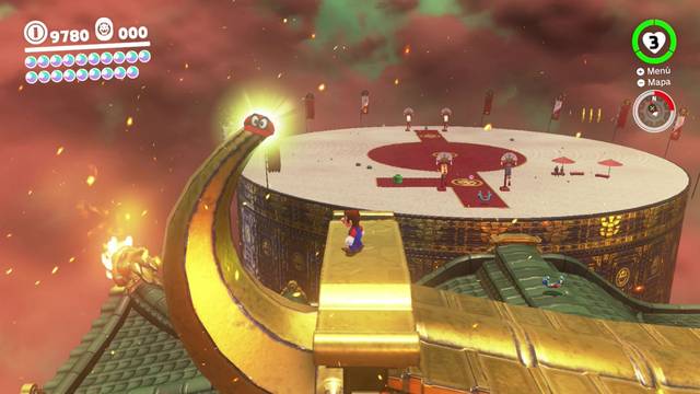 Super Mario Odyssey - Reino de Bowser - Energiluna 48 - Lanzar a Cappy