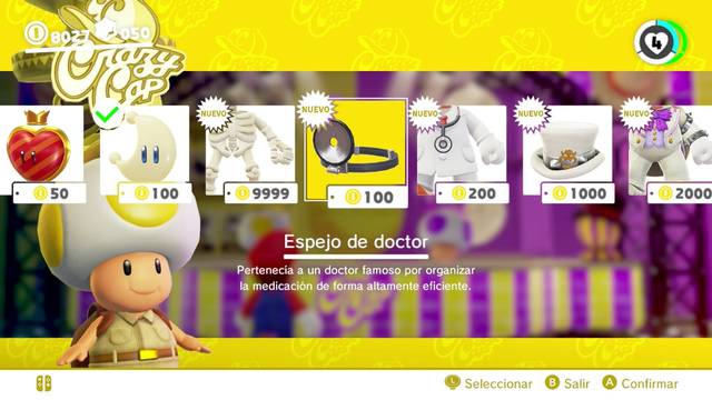 Super Mario Odyssey - Reino Luna - Energiluna 23 - Espejo de doctor y Traje de doctor