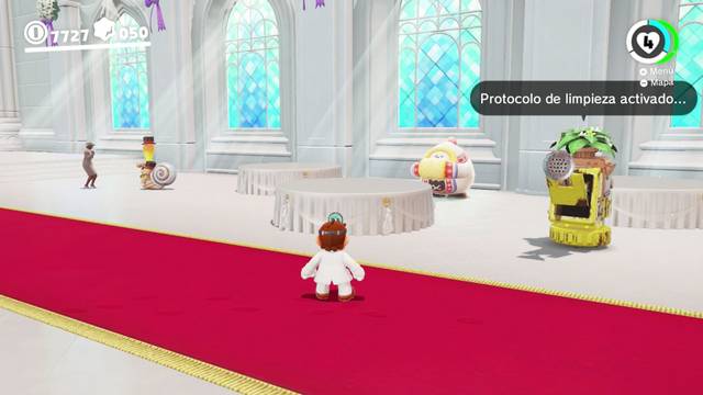 Super Mario Odyssey - Reino Luna - Energiluna 23 - Habitante con dolor de estmago