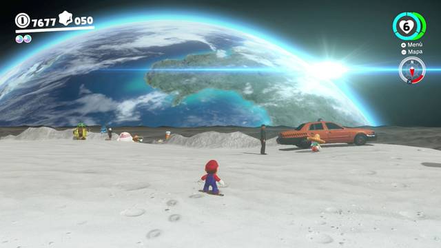 Super Mario Odyssey - Reino Luna - Energiluna 25 - Taxista