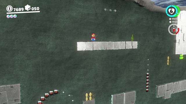 Super Mario Odyssey - Reino Luna - Energiluna 34 - Notas musicales